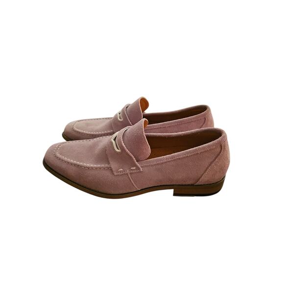 Stacy Adam\'s lavender purple leather suede loafers mens sz 8.5 medium main image 4